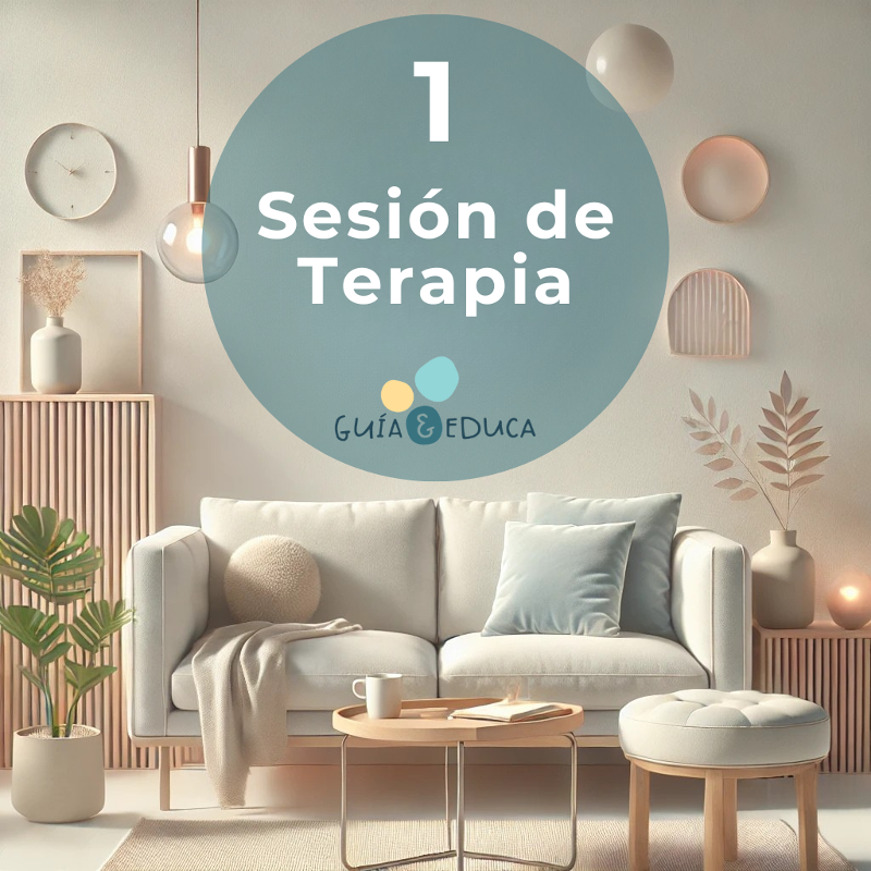 Portada del servicio de una sesión de psicoterapia de Guía y Educa
